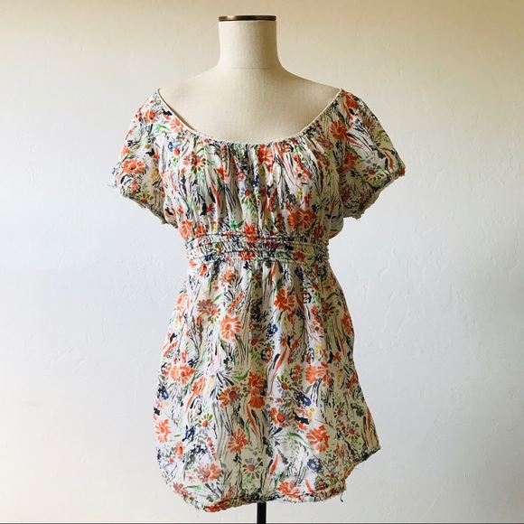 Lucky Brand Tops - LUCKY BRAND Floral Boho Off Shoulder Blouse